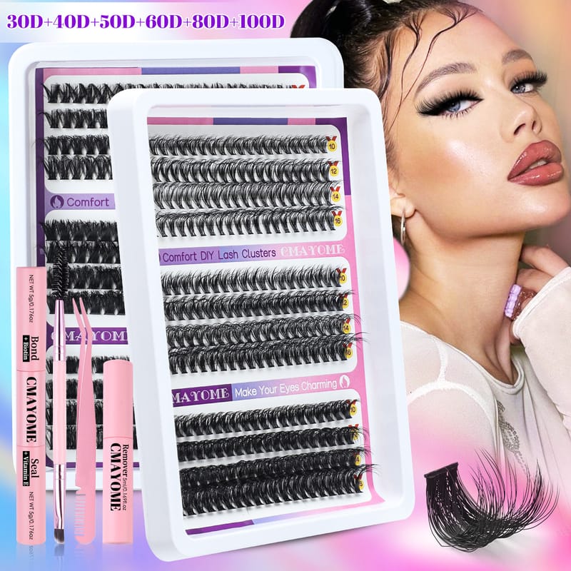 TZ (Fluffy & Curl 30D-100D DIY Lash Clusters Kit)