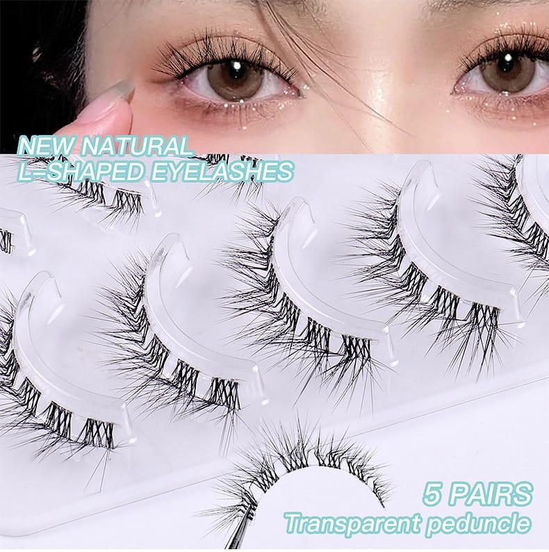TM-Clear Band Natural Faux Mink Lashes (5 Pairs)