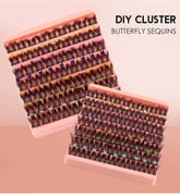 S-71 (63 Clusters Butterfly Sequins DIY Lash Clusters)