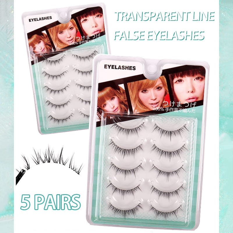 W-Clear Band Natural Faux Mink Lashes (5 Pairs)