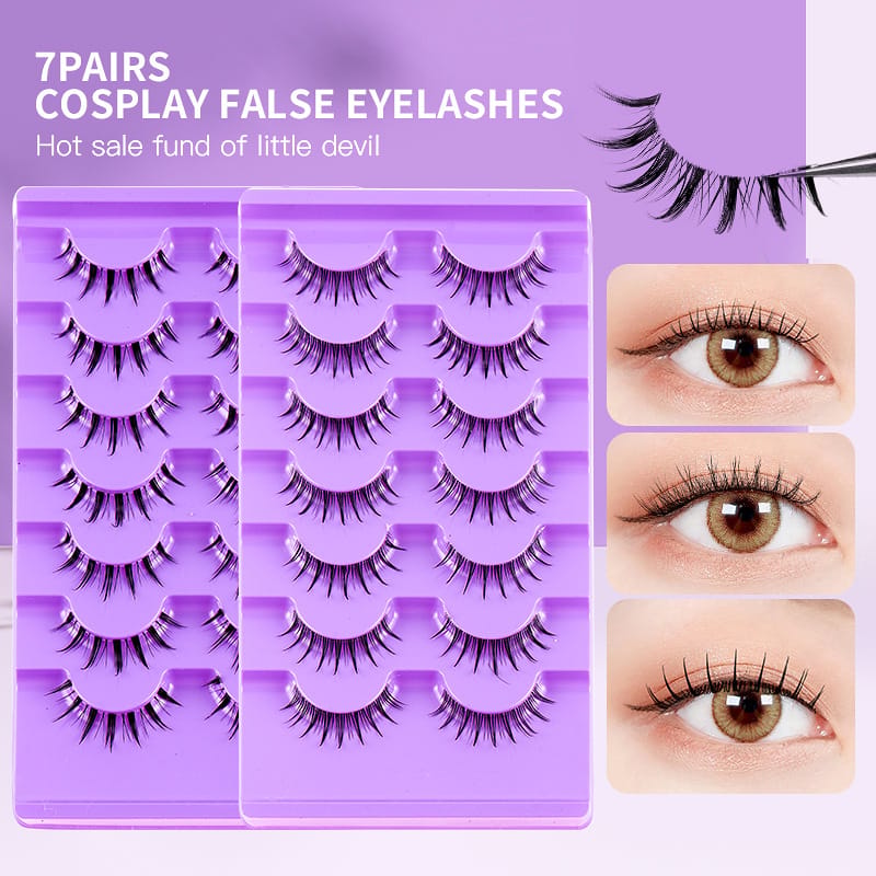 TM-Clear Band Natural Faux Mink Lashes (7 Pairs)
