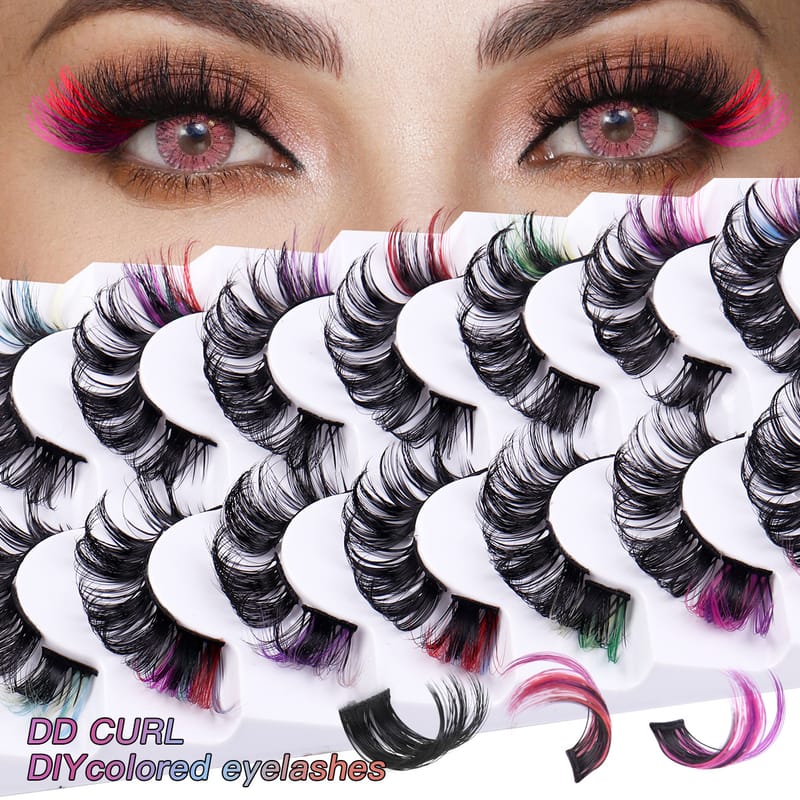 DIY7 (Mix Colored Russian DIY Lash Clusters)