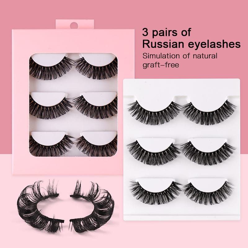 300-Russian Faux Mink Lashes (3 Pairs)