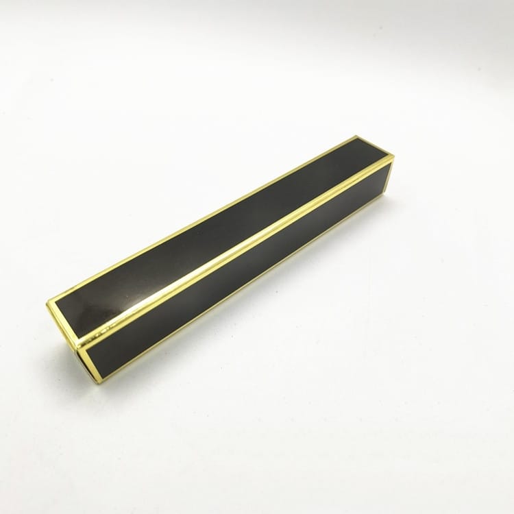 Black with gold trim