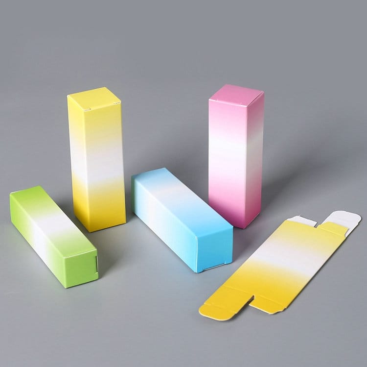 4-Color Gradient Lip Gloss & Lipstick Paper Boxes