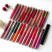 30 Color Waterproof Matte Lip Gloss with Rose Gold Cap