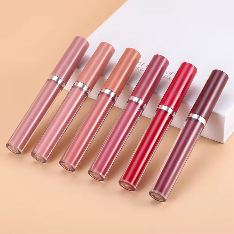 12 Color Velvet Airy Matte Nude Neutral Soft-Focus Lip Gloss
