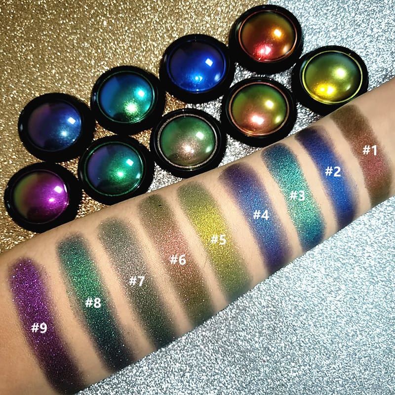 9 Color Chameleon Neon Glitter Shimmer Eyeshadow