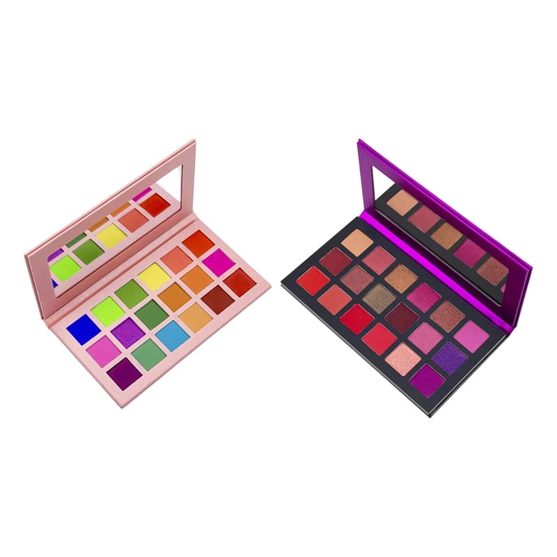 18 Heartbeat Color Matte Glitter Mix Eyeshadow Palette