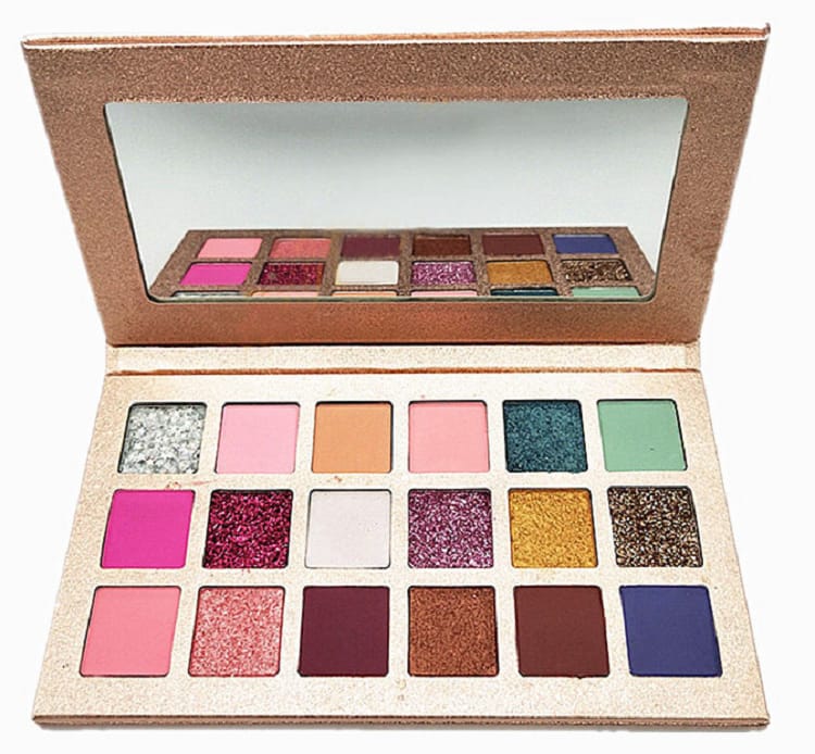 18 Color Matte Shimmer Glitter Long Lasting Mix Eyeshadow Palette