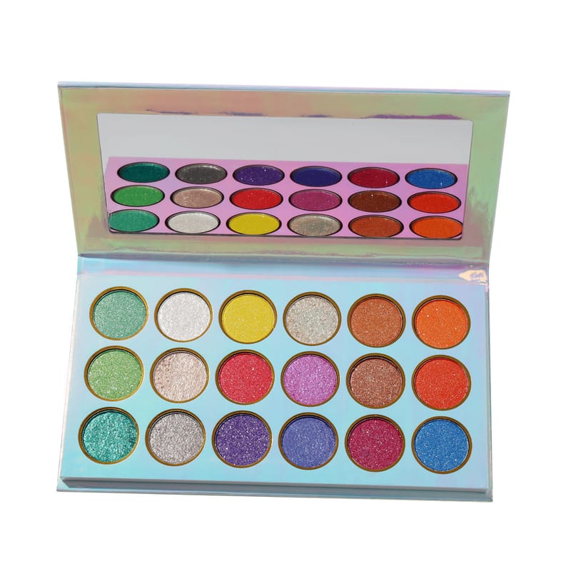 18 Color Shimmer Glitter Mix Eyeshadow Palette