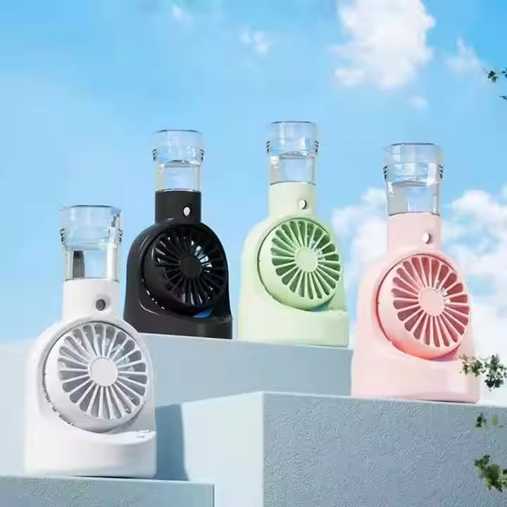 Water Bottle Air Cooling Mini Spray Small Fan (F6)
