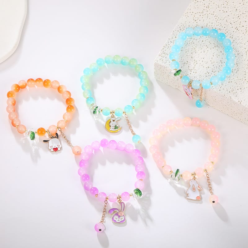 15 Style Gradient Color Ice Crystal Kids Bracelet