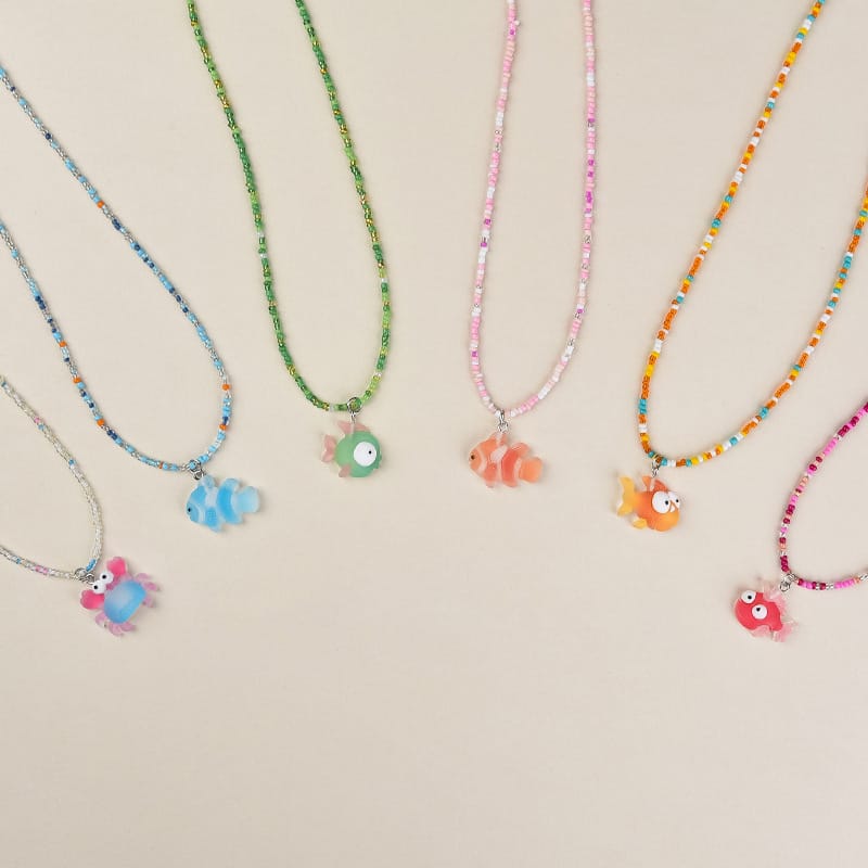 Colorful Beaded Fish Cute Kids' Chain Necklace