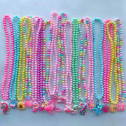 100 Styles Cartoon Cream Beads Necklace for Kids