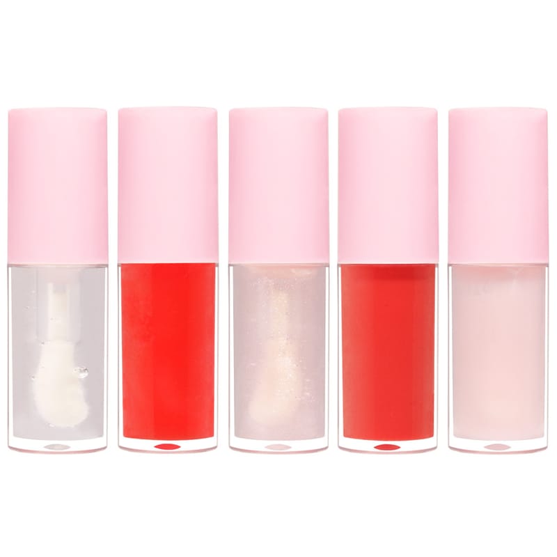 5 Color Fruit Pink Cap Long Lasting Hydration Lip Oil