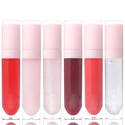 6 Color Fruit Pink Cap Moisturizing & Clear Lip Oil