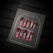 Imperial Rose Cat Eye Press On Nails