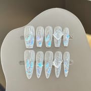 Shattered Glitter & Holographic Fragments Press On Nails