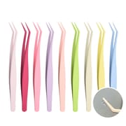 Nonstick Tweezers for Press On Lashes No Glue