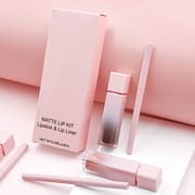 16 Color Matte Lip Gloss & Lip Liner Kit (K615)