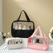 3 Sizes Transparent Window Cosmetics Bag