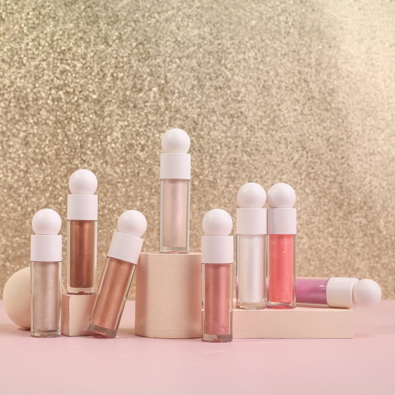 3D Luminous Liquid Highlighter with Pearl & Micro-Shimmer