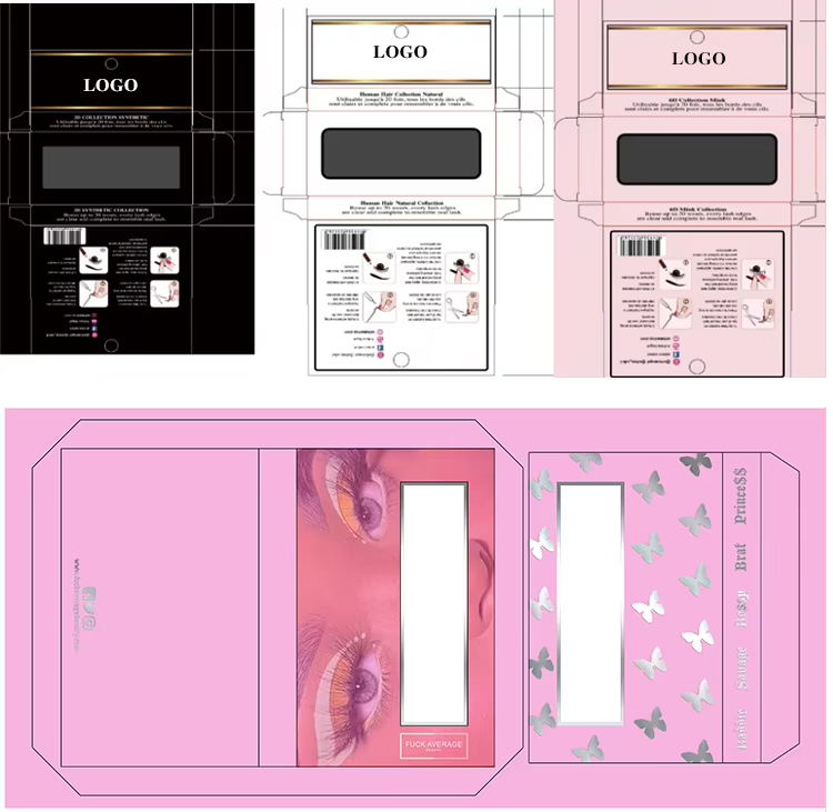 Custom packaging design draft examples