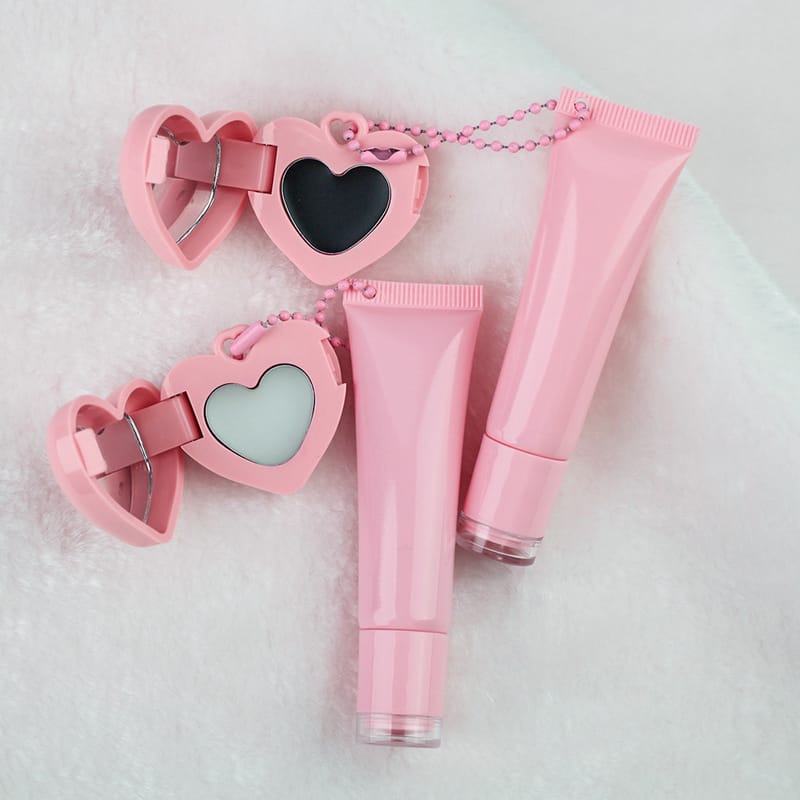 Hose Lip Gloss & Color Changing Blush Cream with Mirror