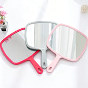 6 Color Large Oval Handheld Makeup Mirror