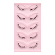 XYJ (15mm Clear Band Natural Faux Mink Lashes - 5 Pairs)
