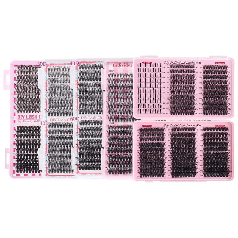 Mixed Styles DIY Lash Clusters Book – Multi-Length, Wispy & Voluminous Lashes