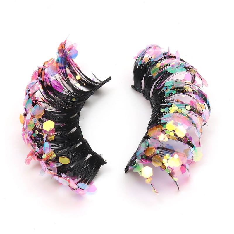 DW (Glitter Faux Mink Lashes - Fluorescent & Glow in the Dark)