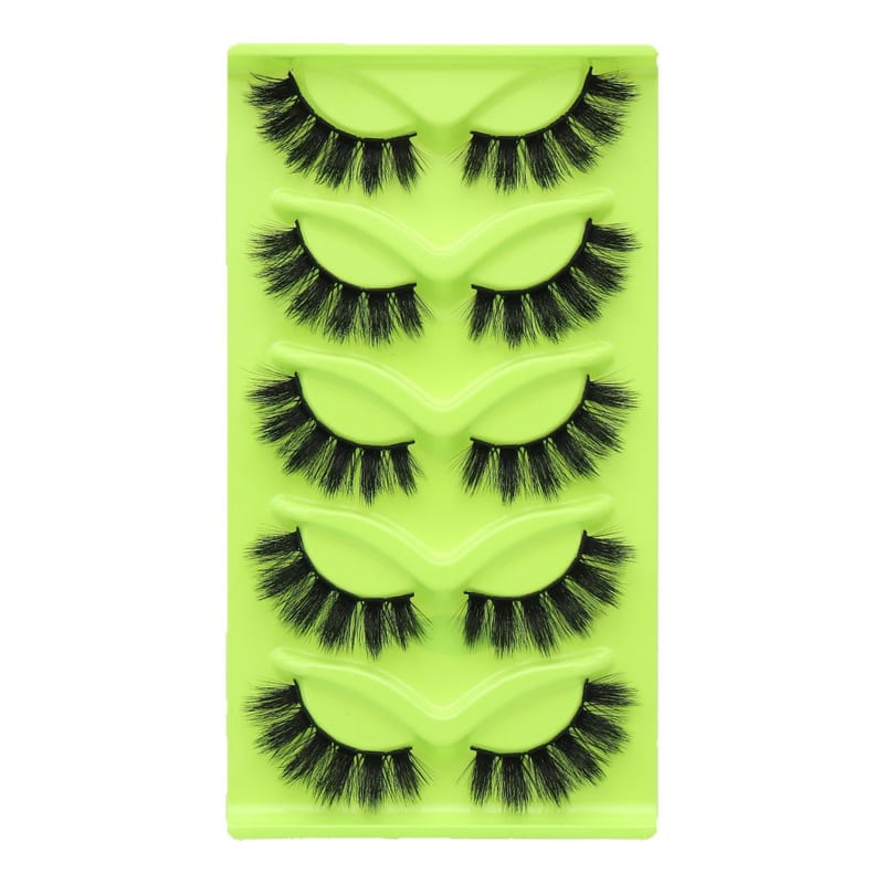 3DFK (15-19mm Cat Eye Faux Mink Lashes - 5 Pairs)