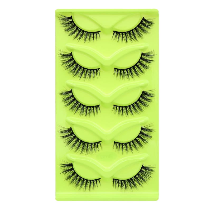 3DY (15mm Winged Cat Eye Faux Mink Lashes - 5 Pairs)