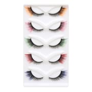 MYC (5-17mm Colored Cat Eye Volume Curl Faux Mink Lashes - 5 Pairs)