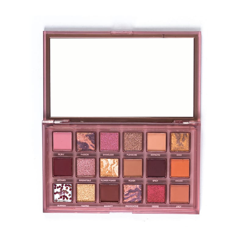 18 Color Marble Swirl Eyeshadow Palette – Matte, Shimmer & Glitter
