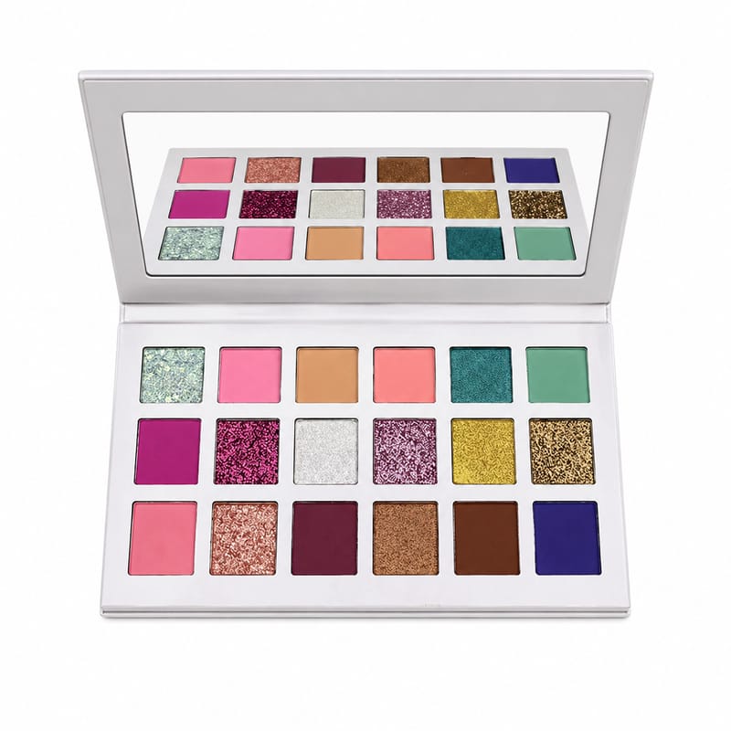 18 Color Eyeshadow Palette - Matte & Shimmer, Neutral