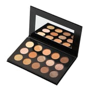 15 Color Eyeshadow Palette - Neutral Matte & Shimmer, Nude Shades