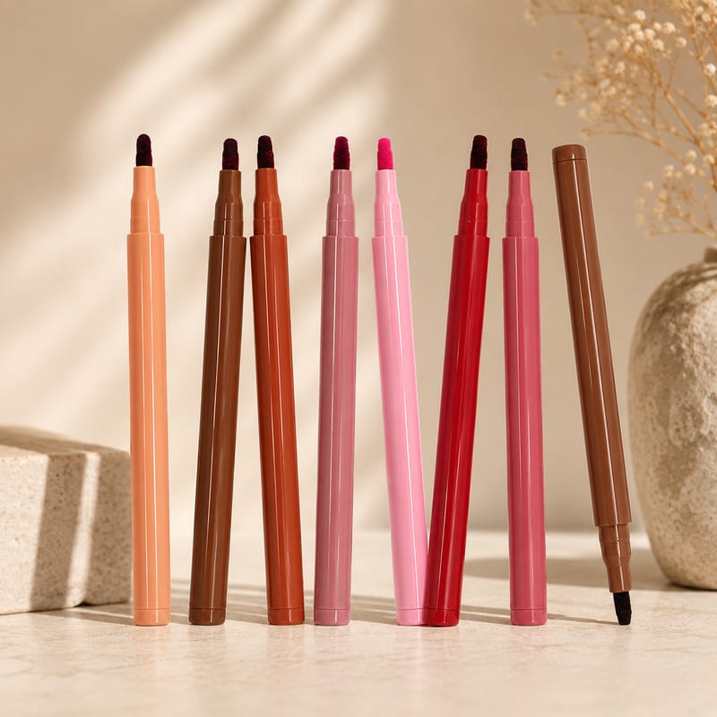 8 Color Matte Lip Crayon / Lip Liner / Lip Contour Stain