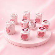 Velvet Matte Lip Mud | Unisex Heart Strawberry Cake Design