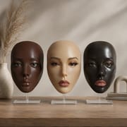 Full Face Silicone Makeup Practice Head for Eye & Brow Training