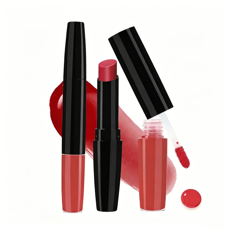 2 in 1 Hydrating Lip Gloss & Matte Lipstick