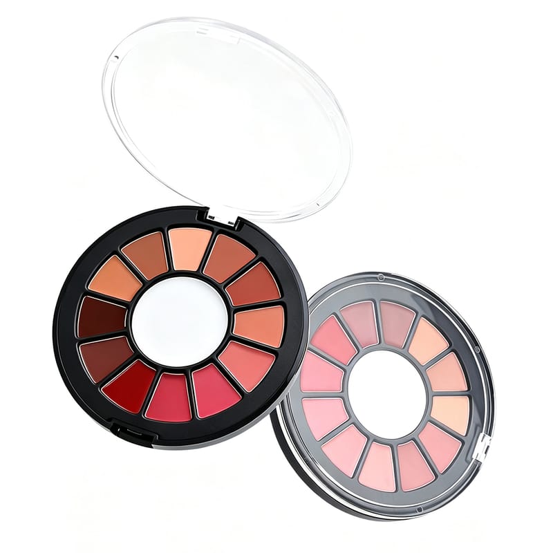 12 Color Lipstick Palette - Primer + Smooth Matte Finish