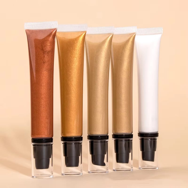 5 Color Liquid Highlighter | Shimmer Glow, Glossy & Brightening
