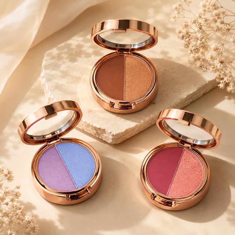 Duo Eyeshadow Palette | Matte & Shimmer, High Pigment & Waterproof