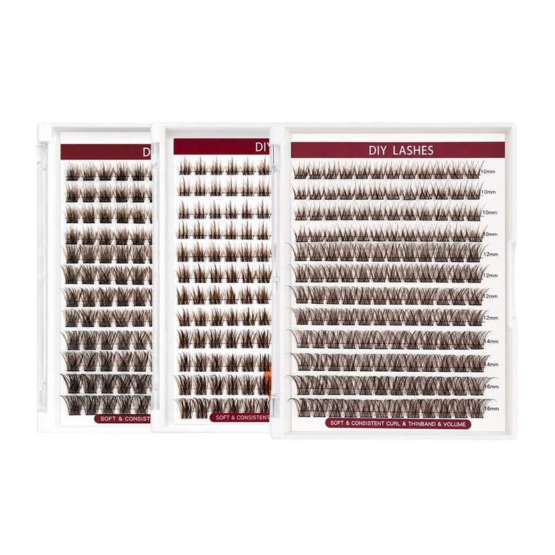 Brown DIY Lash Clusters | Wispy Effect, Lightweight & Natural Look