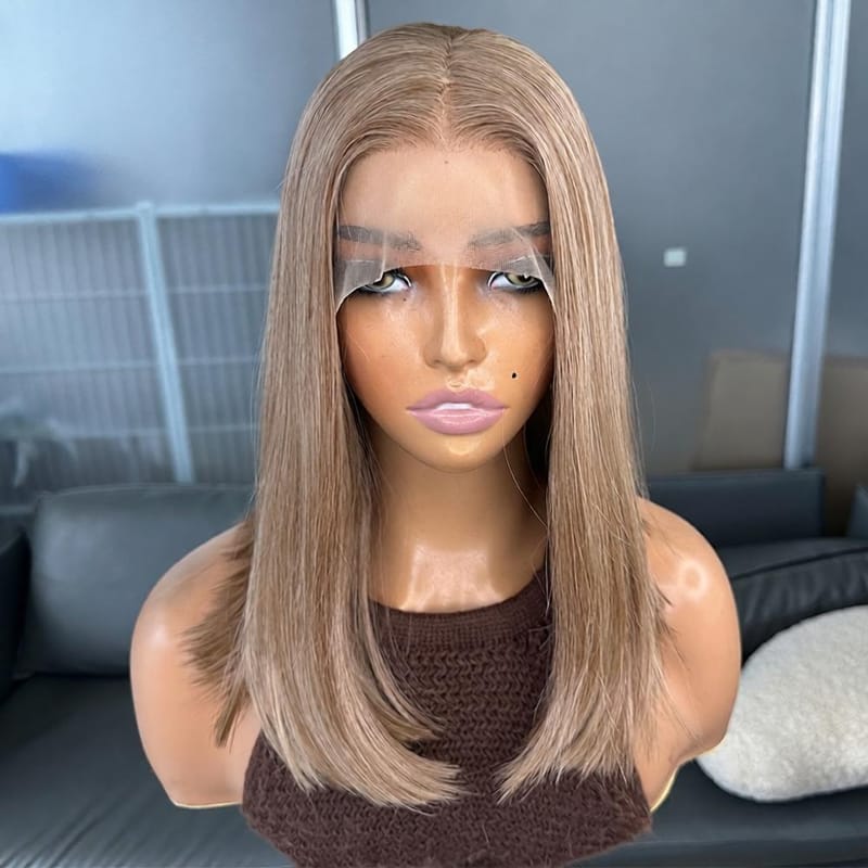 Ash Blonde Bob Wig - 13x4 Lace Front
