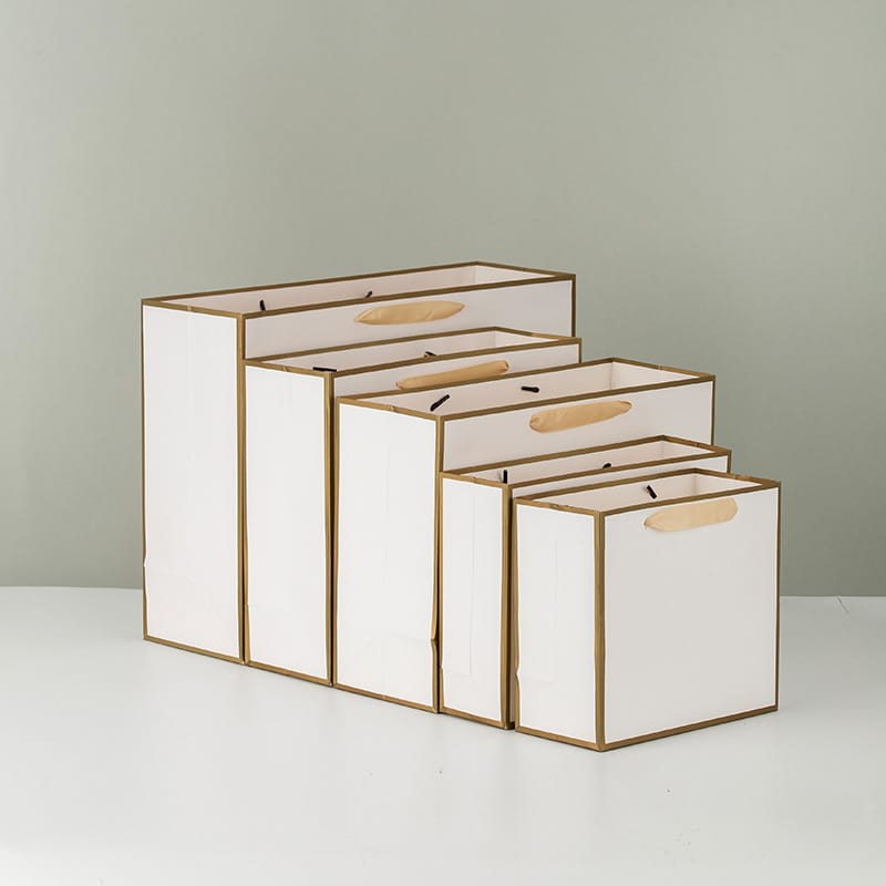 White with Gold Border