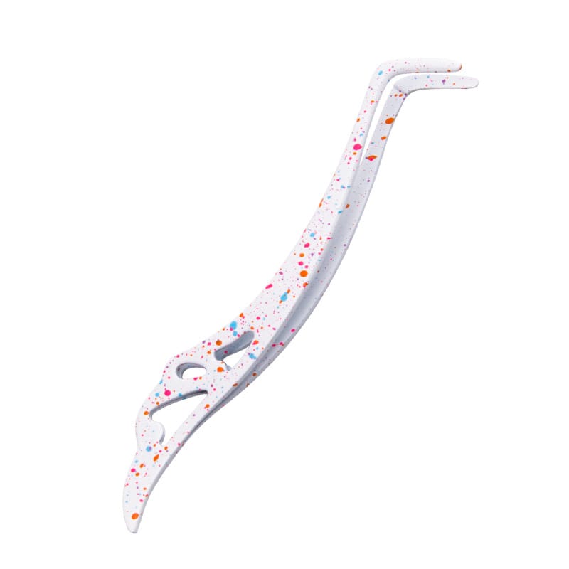 Feather 7 Shape - White Dots